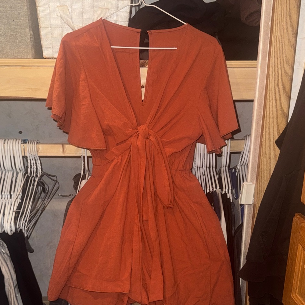 SHEIN Orange Jumpsuit